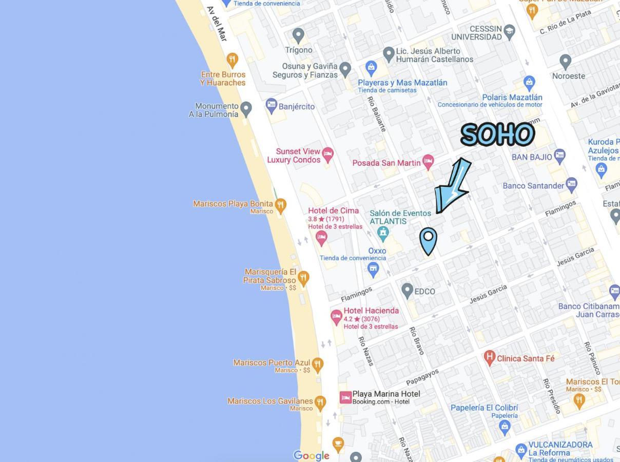 Apartamento Soho 2 Departamento con estilo cerca de la playa Mazatlán Exterior foto